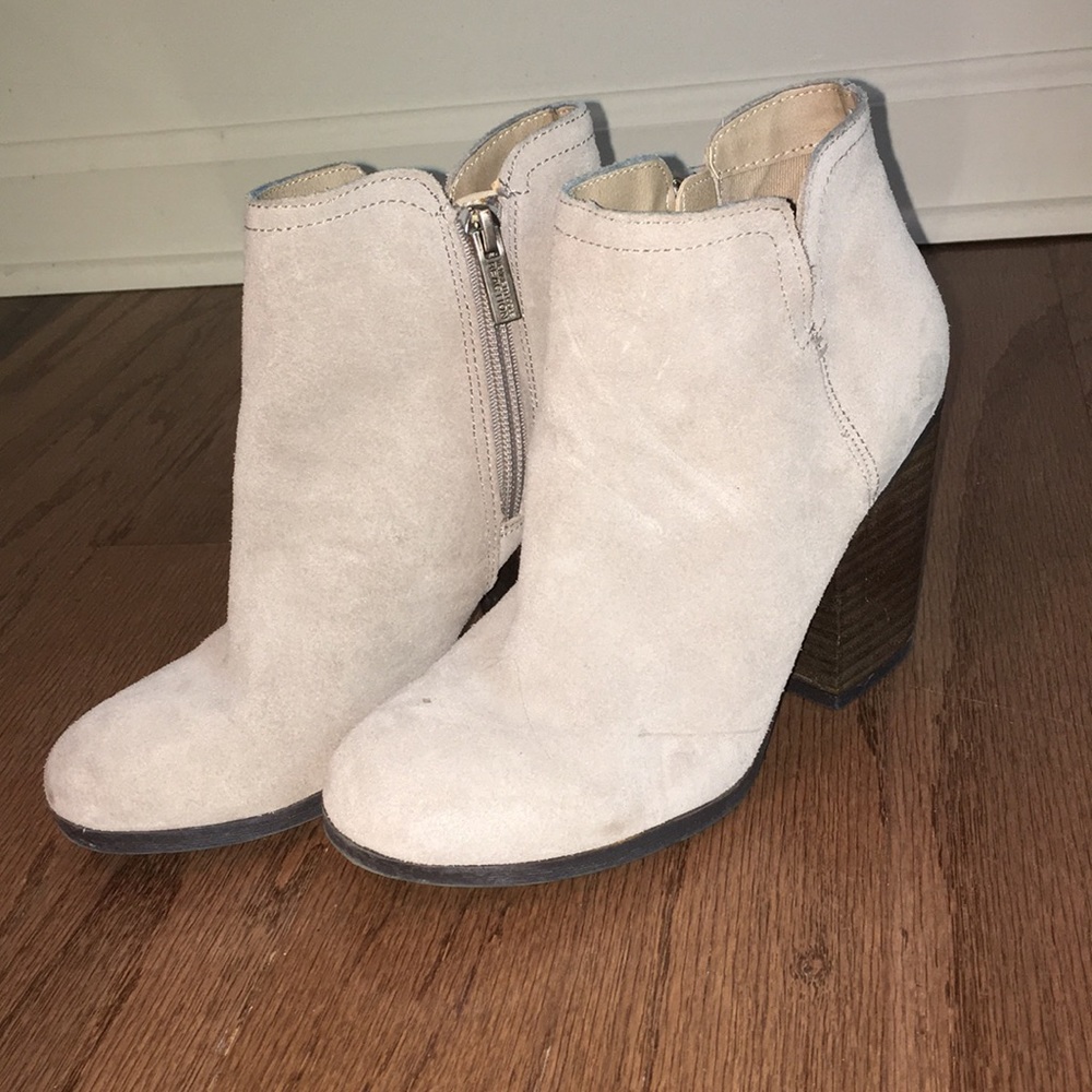 Tan Suede Booties